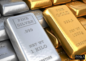image de lingot d'argent et d'or